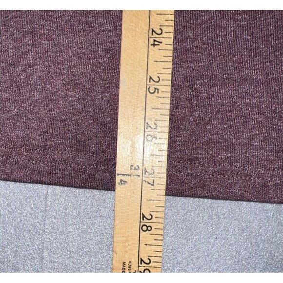 APT. 9 Henley Knit Long Sleeve Flex Stretch Cotton Shirt Mens Large Tall Wine - Picture 7 of 8